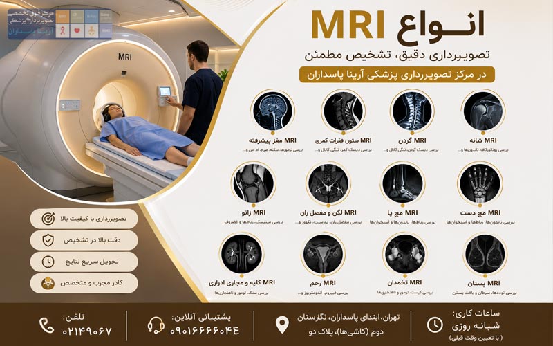 MRI کلیه 3 خدمات تصویربرداری پزشکی آرینا پاسداران